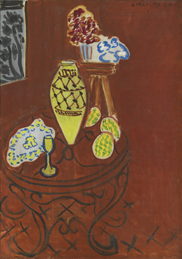 Stilleven. Interieur in Venetiaans rood [dut] - by Henri Matisse (Le Cateau-Cambrésis, Nord (France) 1869 - Nice, Alpes-Maritimes (France) 1954) [fre]